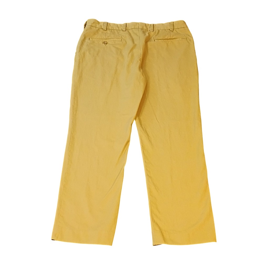 Bills Khakis Mens 36 Trim Fit Chino Pants Mustard Yellow Cotton Made in USA